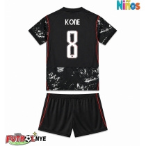 Camiseta Canadá Ismael Kone #8 Visitante Equipación para niños Mundial 2026 manga corta (+ pantalones cortos)